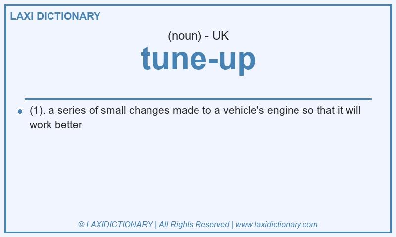 Definition tune-up in British English