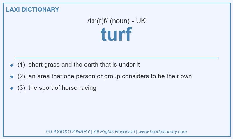 Definition turf in British English