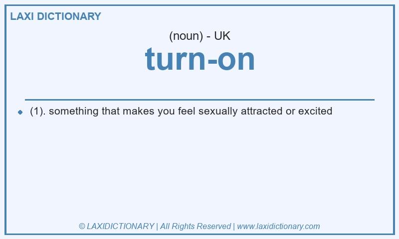 Definition turn-on in British English