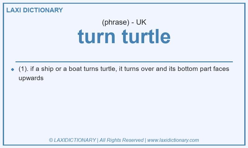 Definition turn turtle in British English