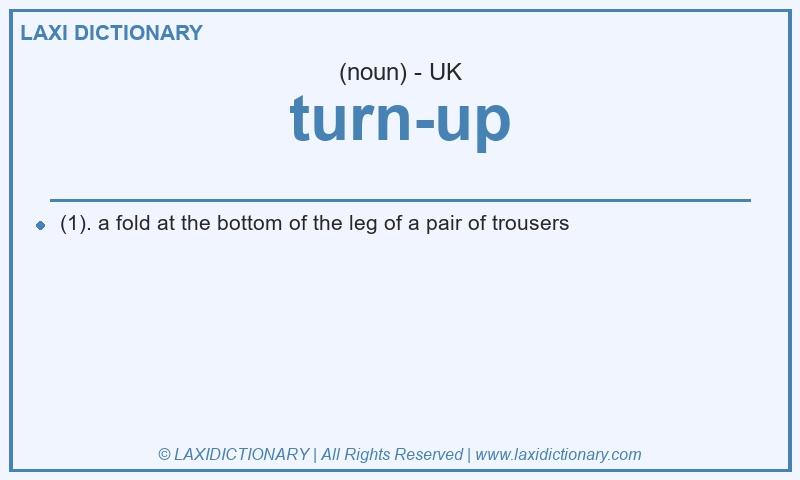 Definition turn-up in British English