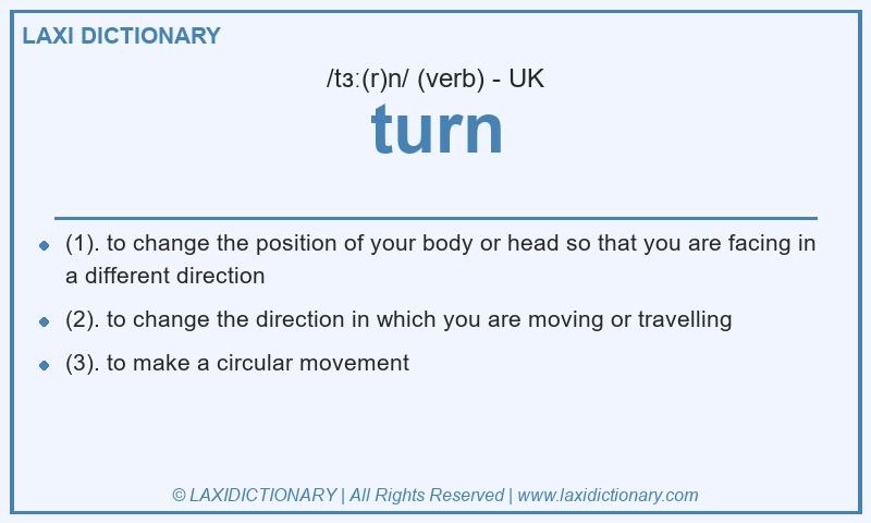 Definition turn in British English