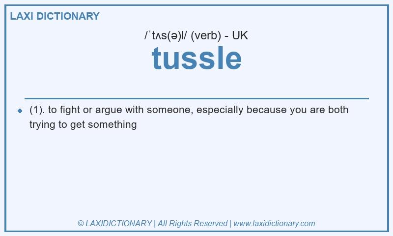 Definition tussle in British English