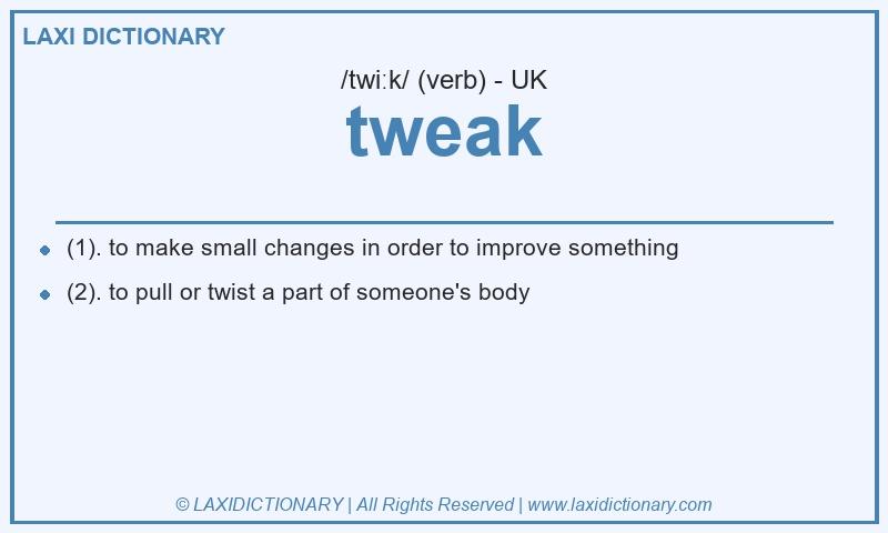Definition tweak in British English