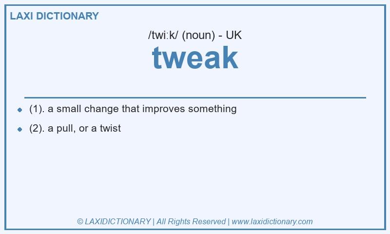 Definition tweak in British English