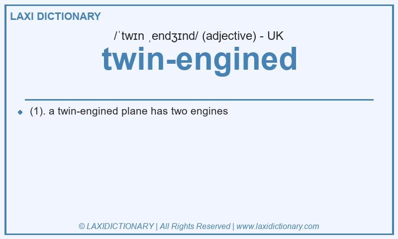 Definition twin-engined in British English
