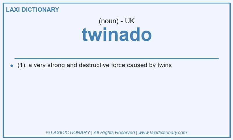 Definition twinado in British English