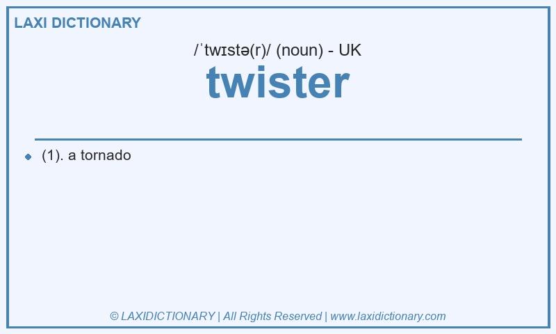 Definition twister in British English
