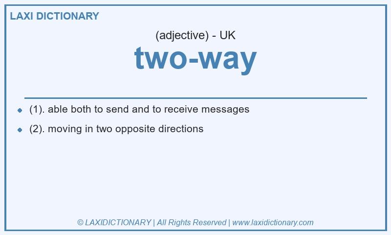 Definition two-way in British English