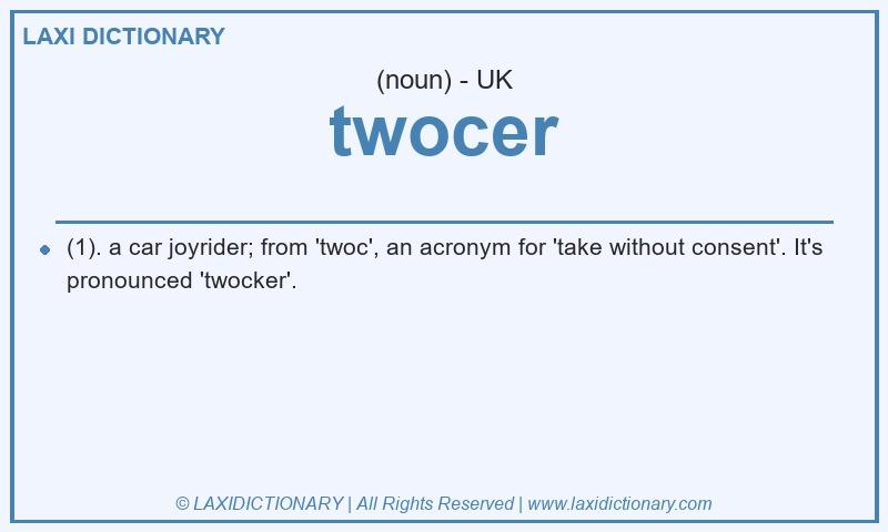 Definition twocer in British English