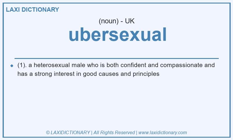 Definition ubersexual in British English