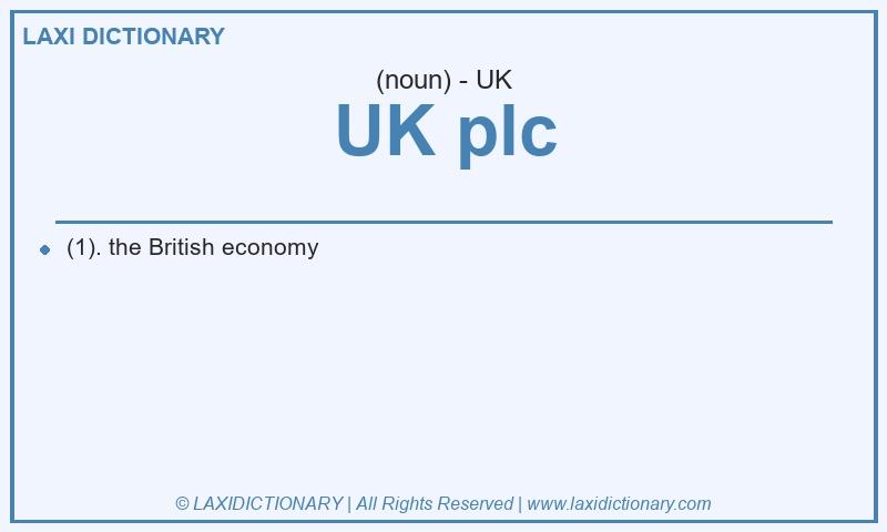 Definition UK plc in British English