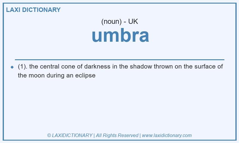 Definition umbra in British English