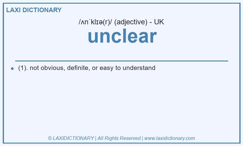 Definition unclear in British English