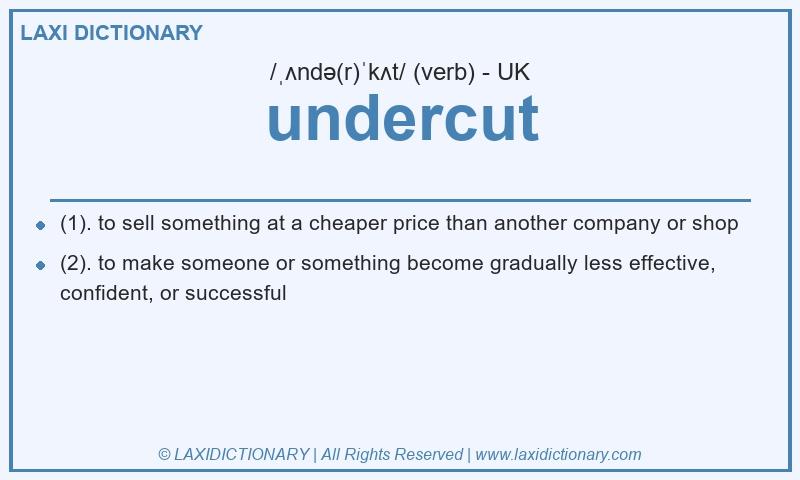 Definition undercut in British English