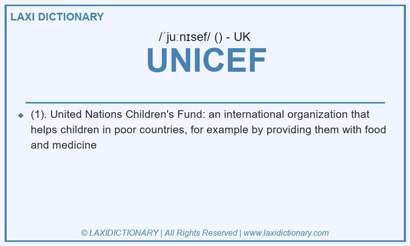 Definition UNICEF in British English