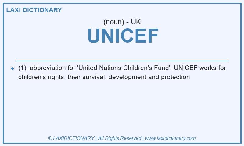 Definition UNICEF in British English