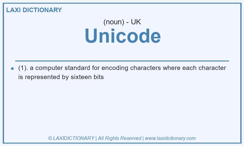 Definition Unicode in British English