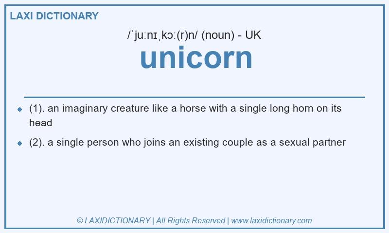 Definition unicorn in British English