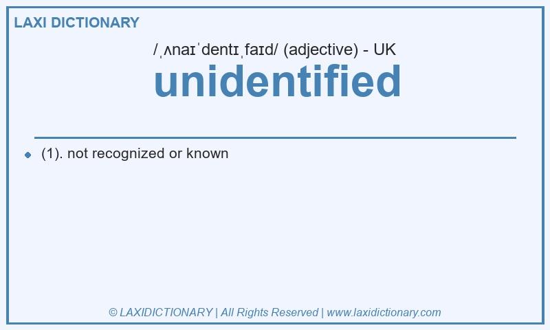 Definition unidentified in British English