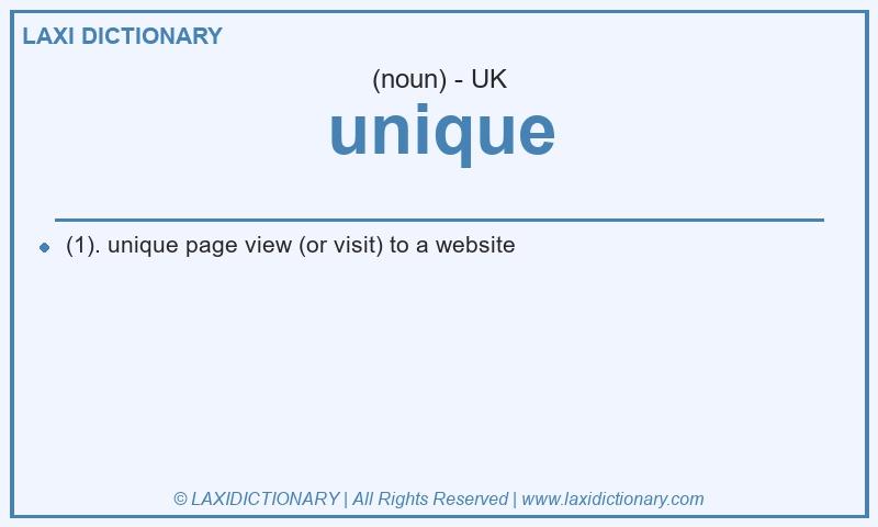 Definition unique in British English