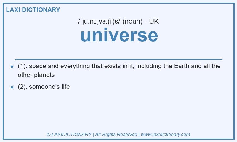 Definition universe in British English