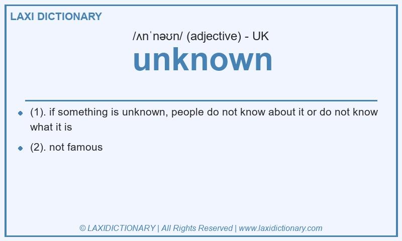 Definition unknown in British English