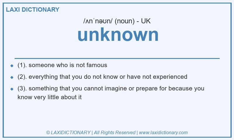 Definition unknown in British English