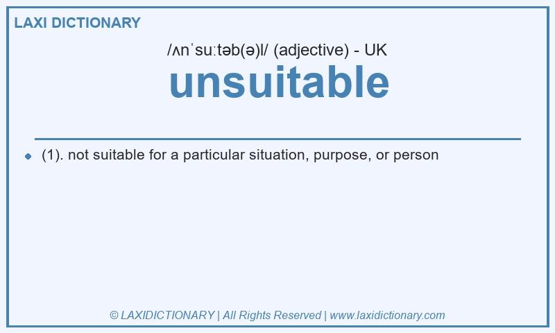 Definition unsuitable in British English
