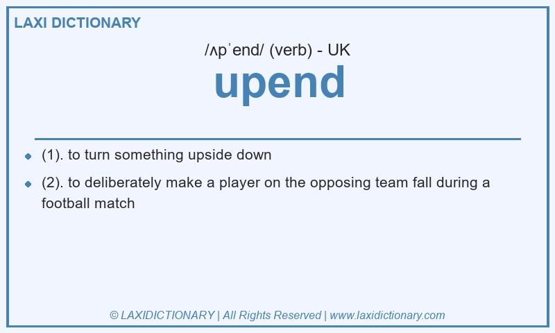 Definition upend in British English