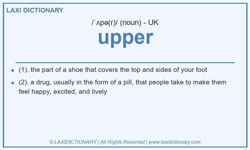 Definition upper in British English