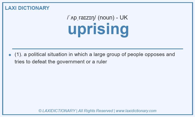 Definition uprising in British English