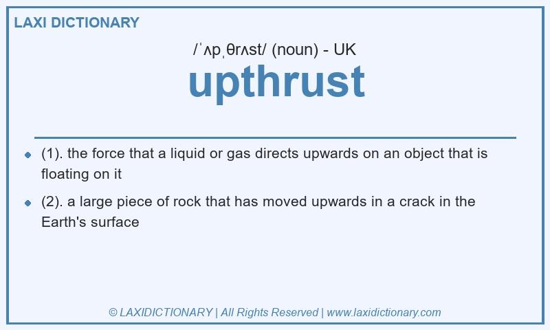 Definition upthrust in British English