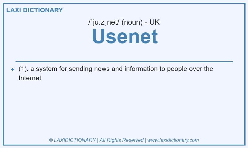 Definition Usenet in British English