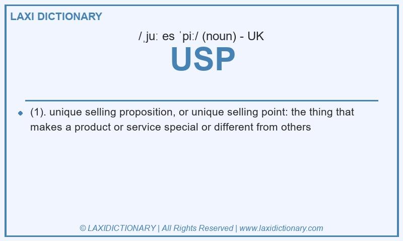 Definition USP in British English