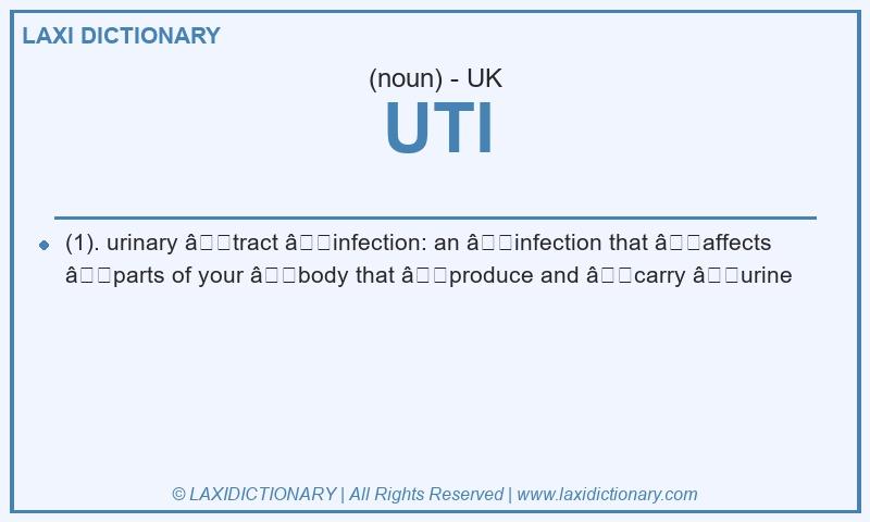 Definition UTI in British English