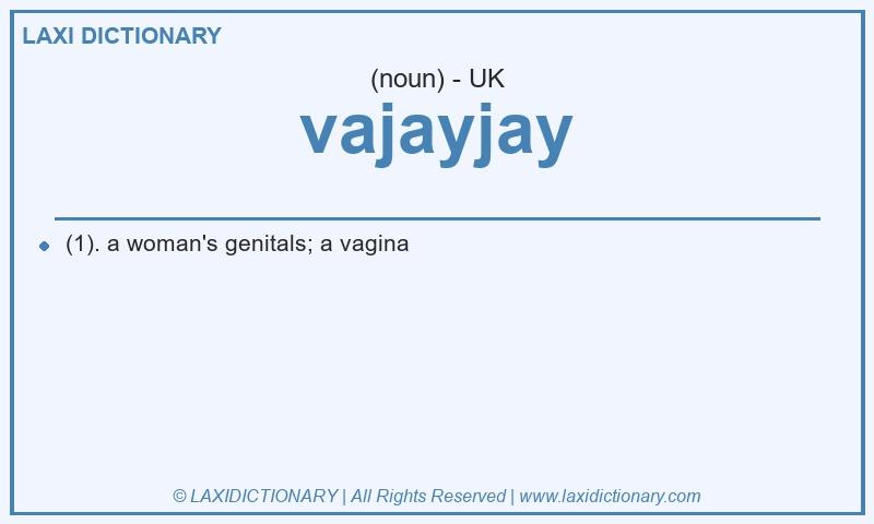Definition vajayjay in British English