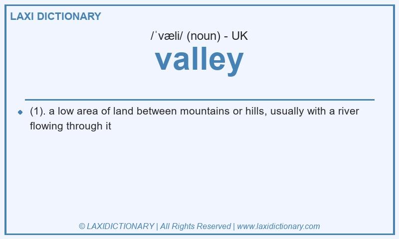 Definition valley in British English