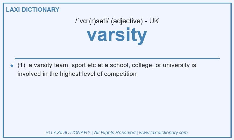 Definition varsity in British English