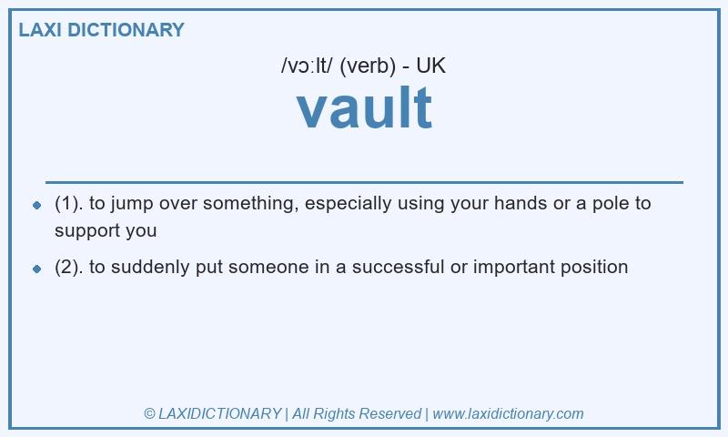 Definition vault in British English