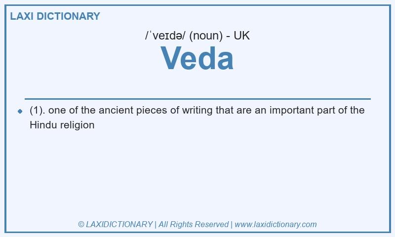 Definition Veda in British English