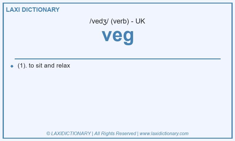 Definition veg in British English