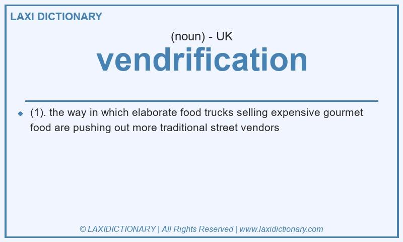 Definition vendrification in British English