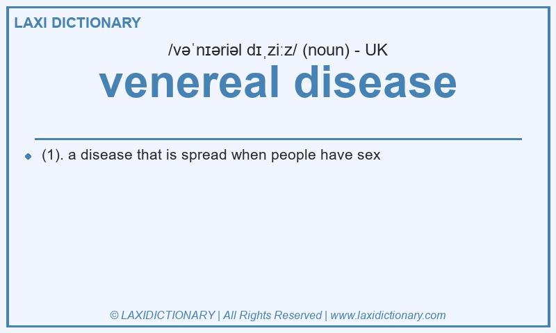 Definition venereal disease in British English