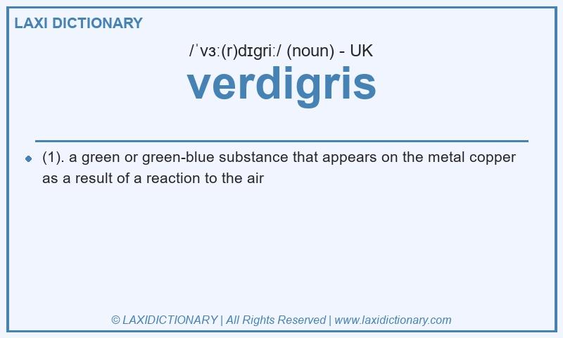 Definition verdigris in British English