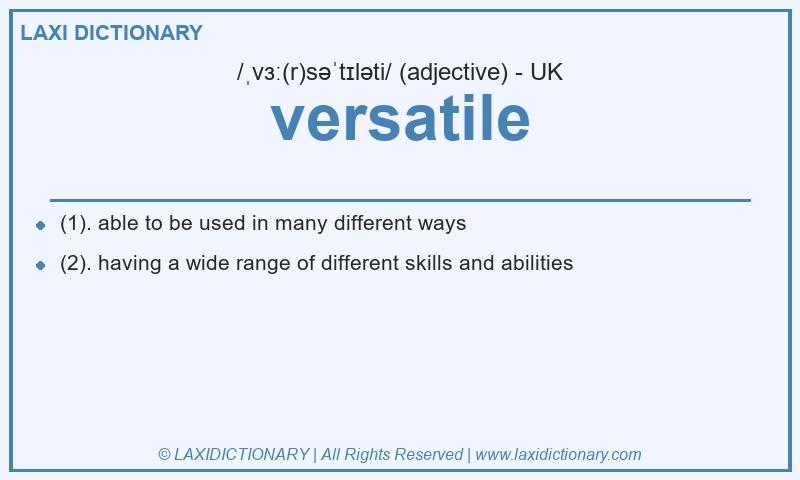 Definition versatile in British English