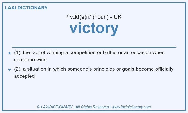 Definition victory in British English