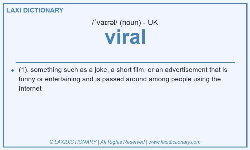 Definition viral in British English