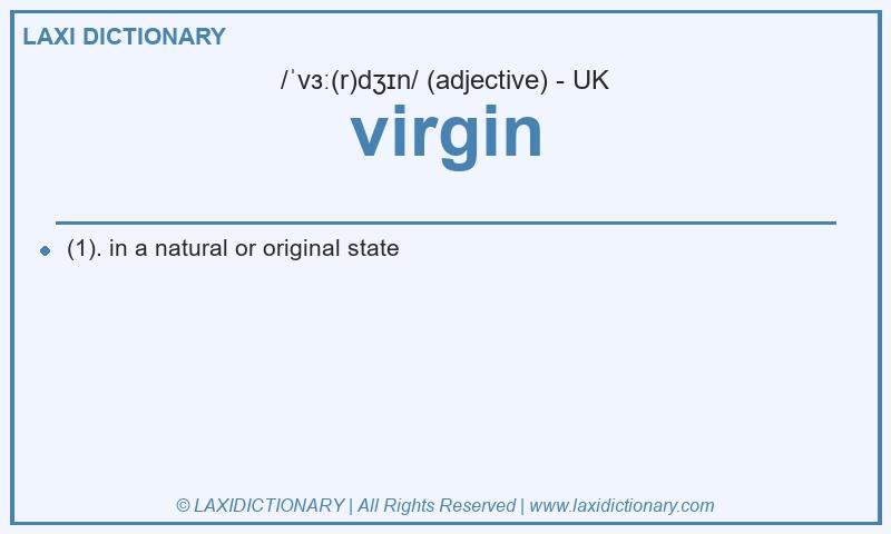 Definition virgin in British English