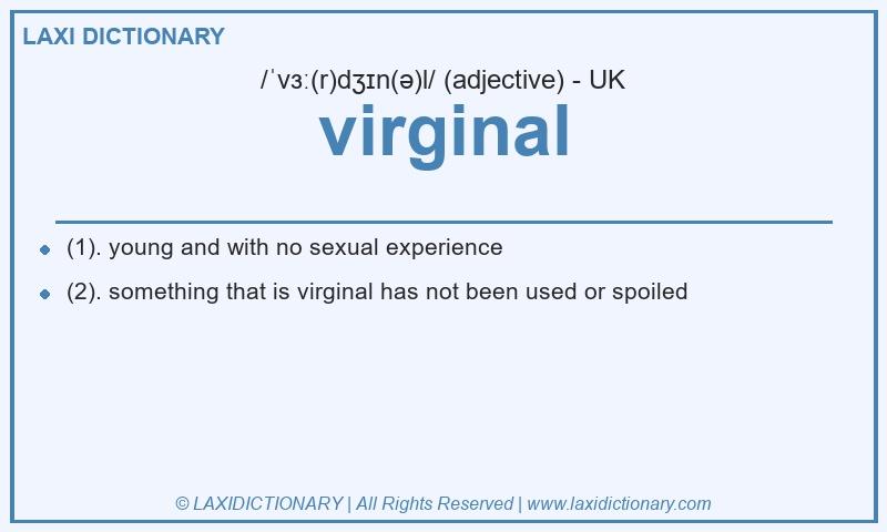 Definition virginal in British English